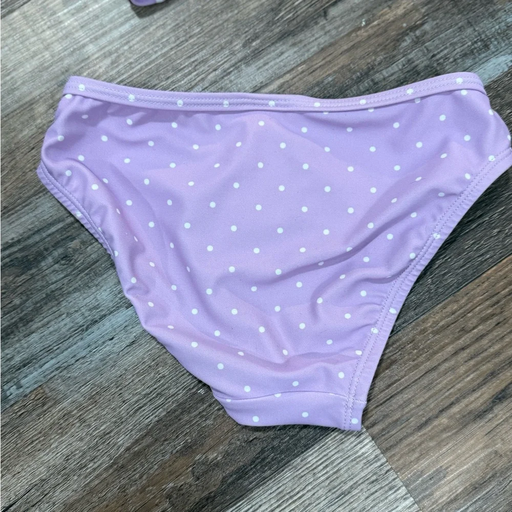 Old Navy Toddler 3T Lavender Polka Dot Two-Piece Swimsuit
